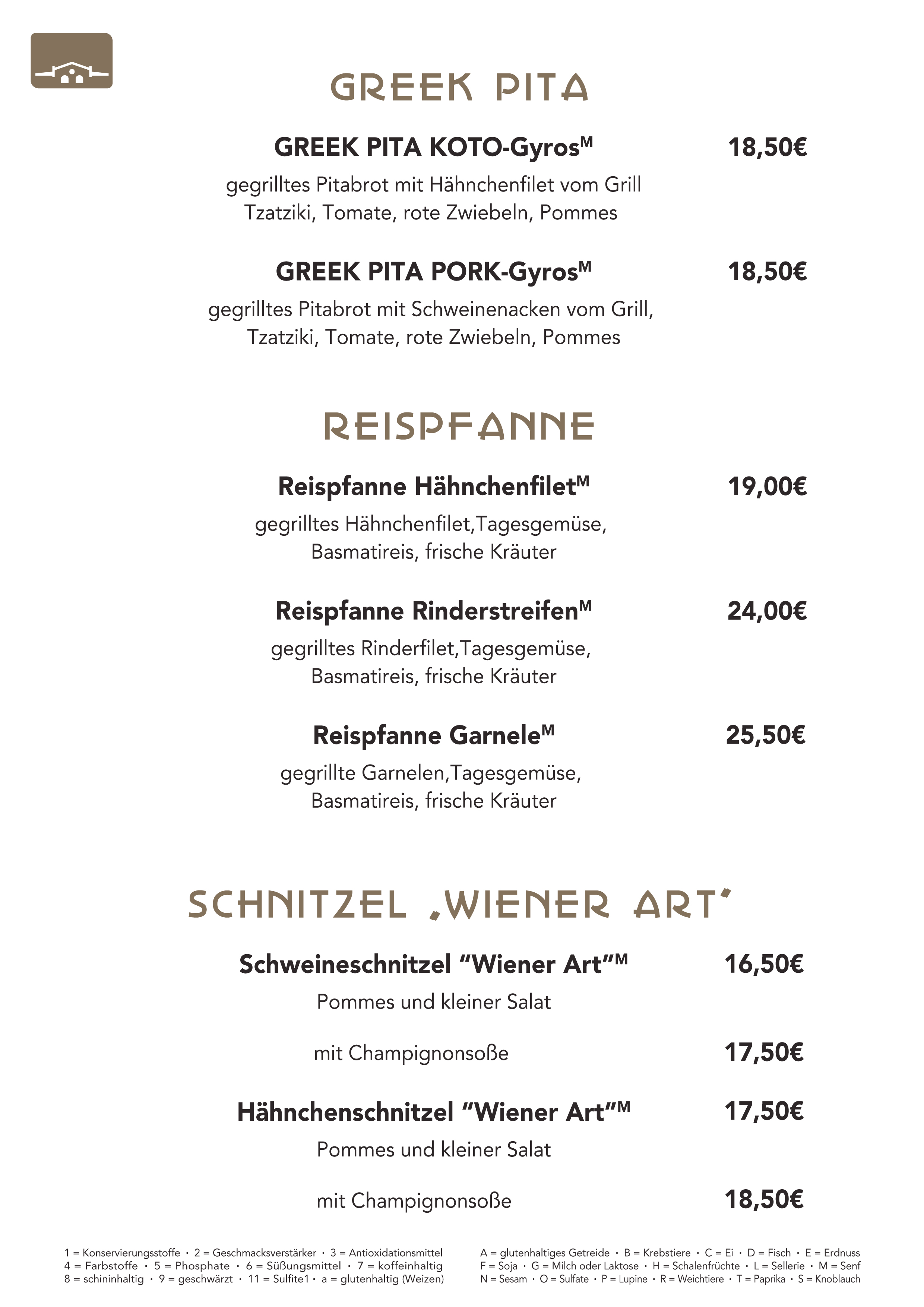 Greek Pita, Reispfanne, Schnitzel, Schweineschnitzel